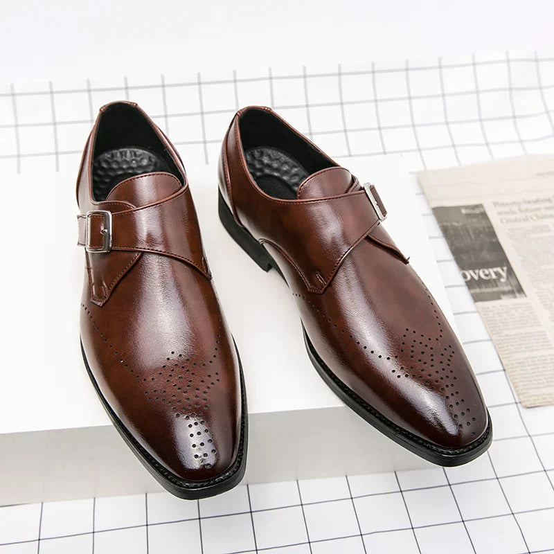 Heren Gesp Nette Schoenen - Elegante Bandsluitng