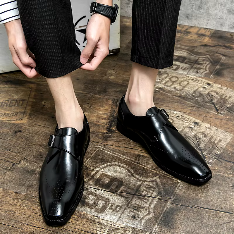 Heren Gesp Nette Schoenen - Elegante Bandsluitng