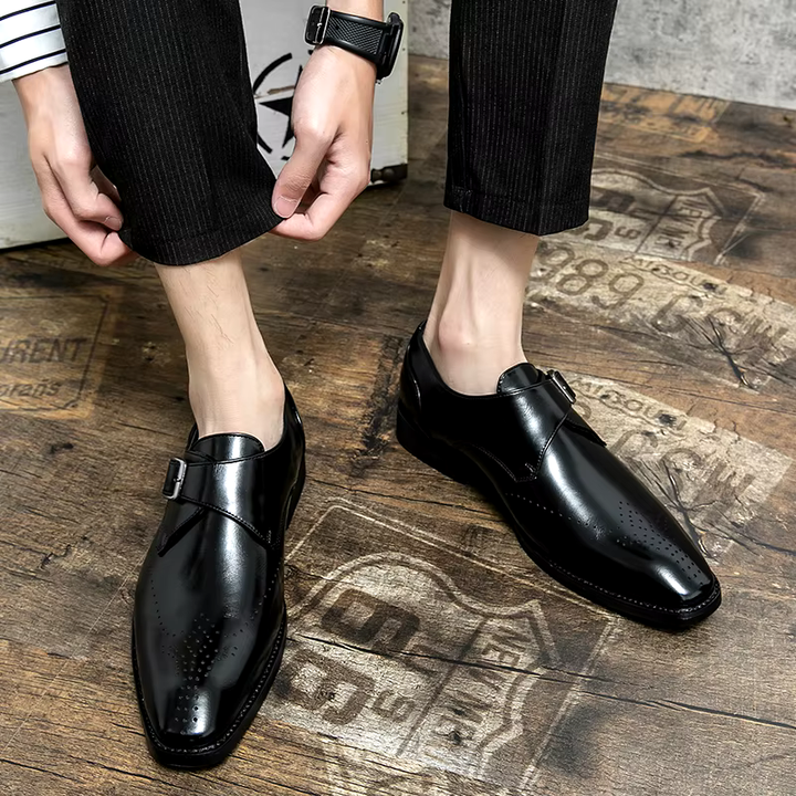 Heren Gesp Nette Schoenen - Elegante Bandsluitng