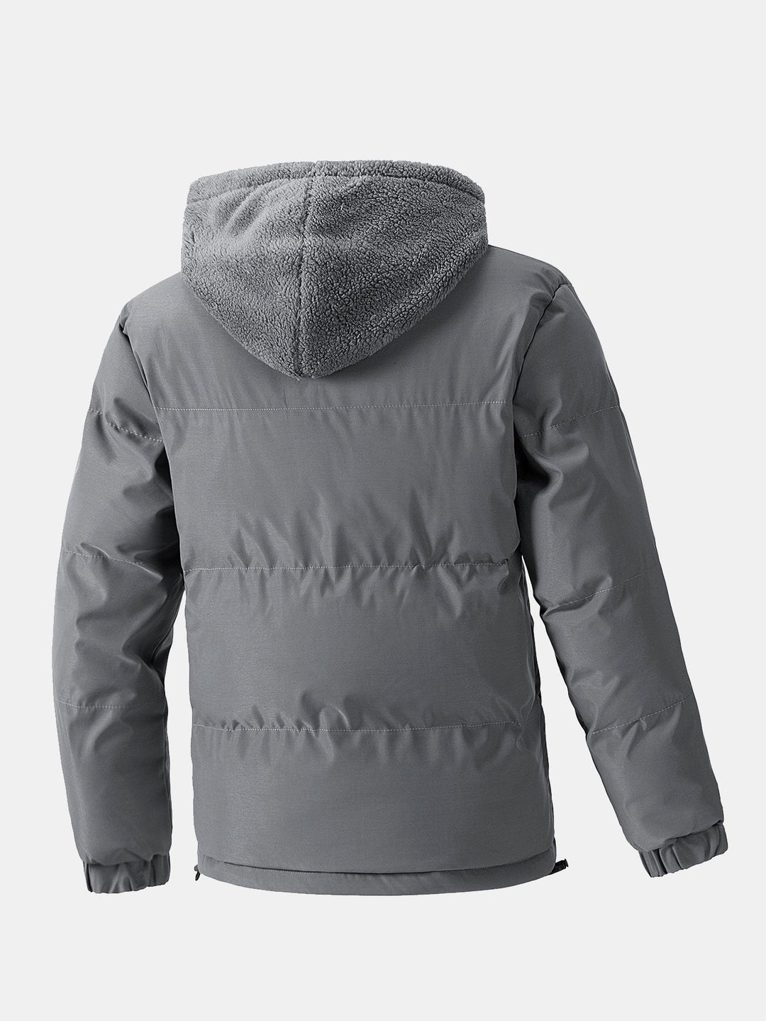 Heren Gewatteerde Parka met Teddy Fleece Voering - Winterjas