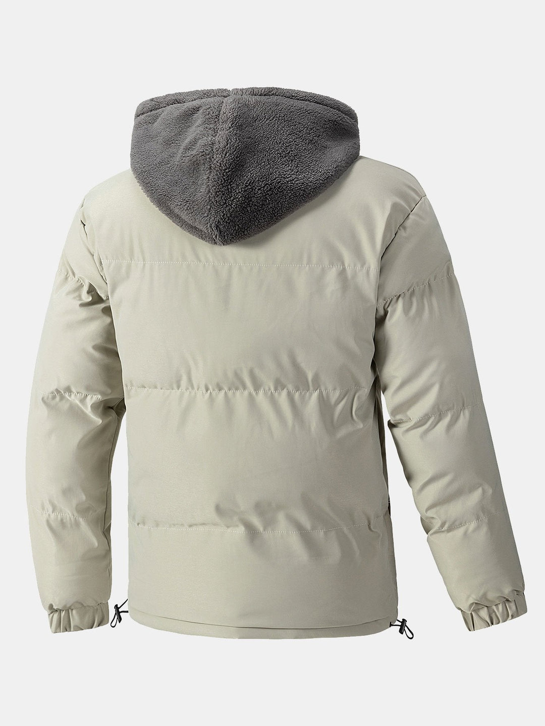 Heren Gewatteerde Parka met Teddy Fleece Voering - Winterjas
