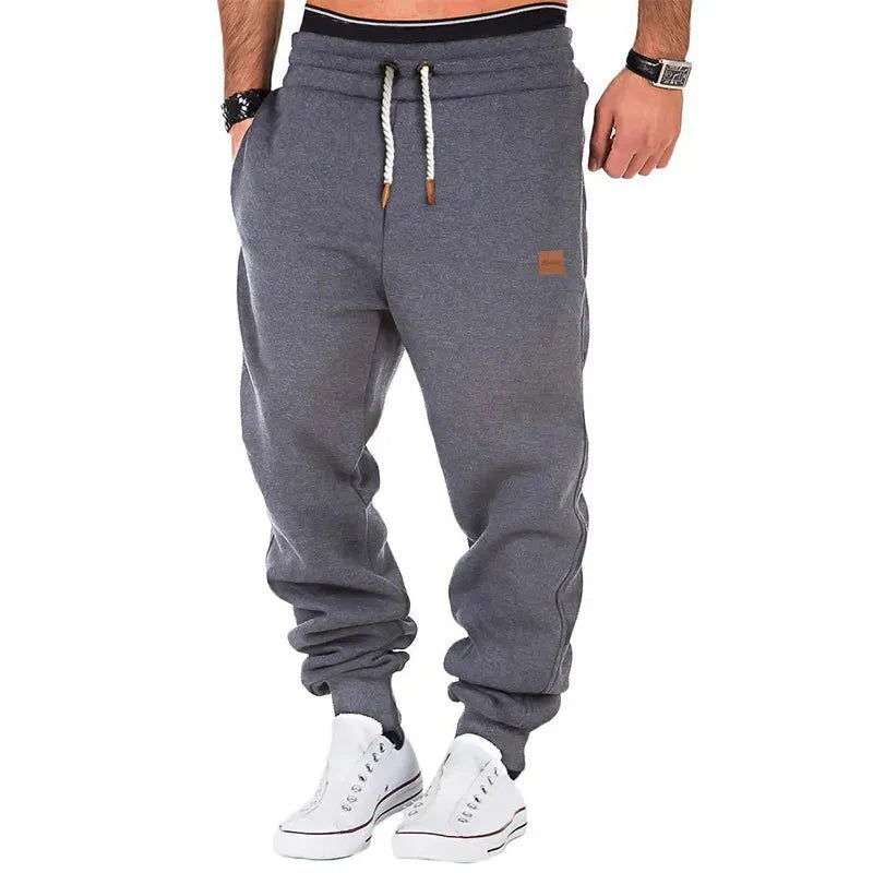 Heren Joggingbroek Slim Tapered - Elastische Taille - Donkergrijs