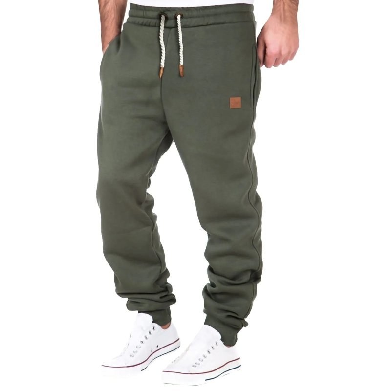 Heren Joggingbroek Slim Tapered - Elastische Taille - Groen