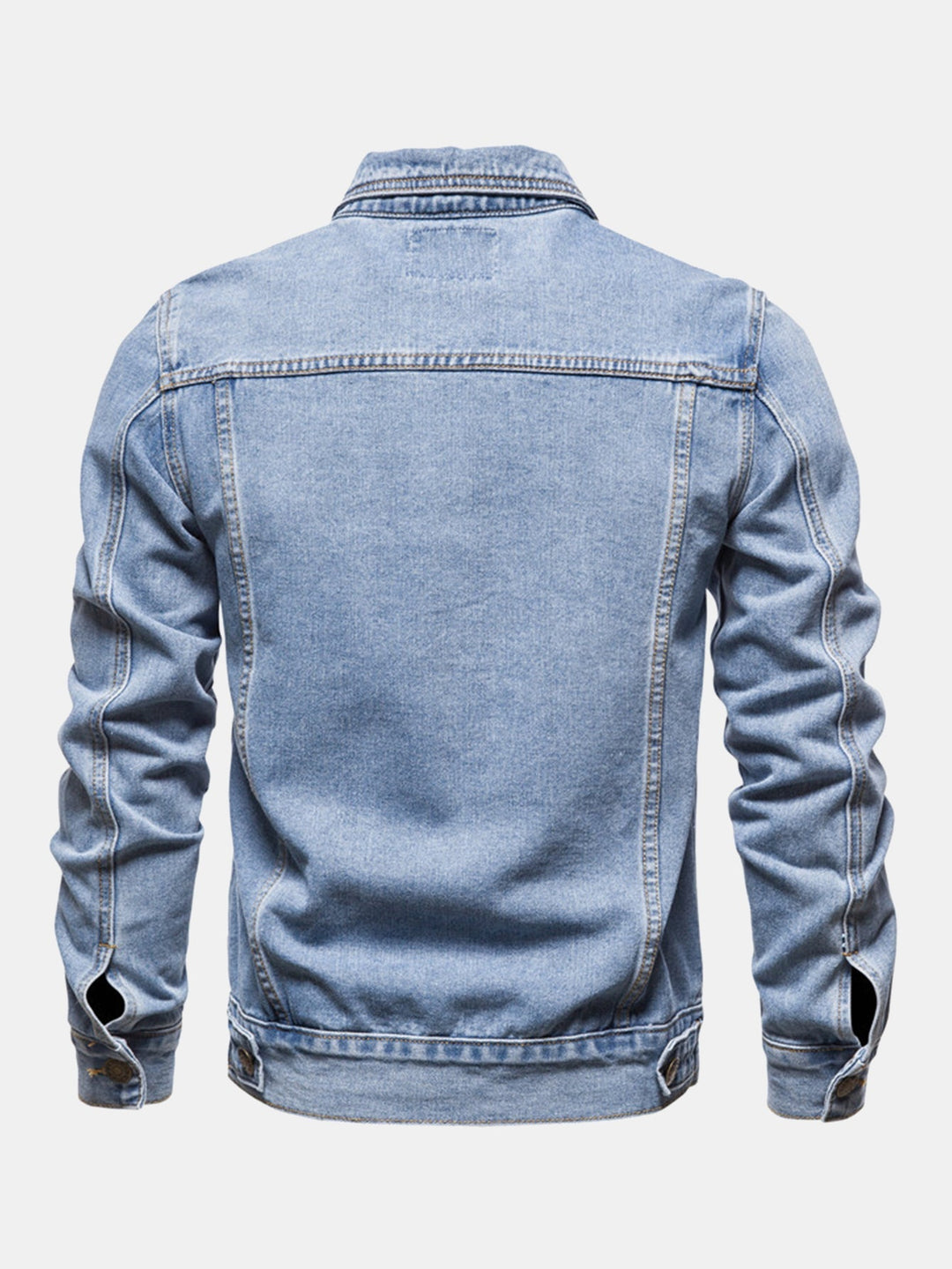 Heren Klassieke Gewassen Denim Trucker Jacket - Regular Fit