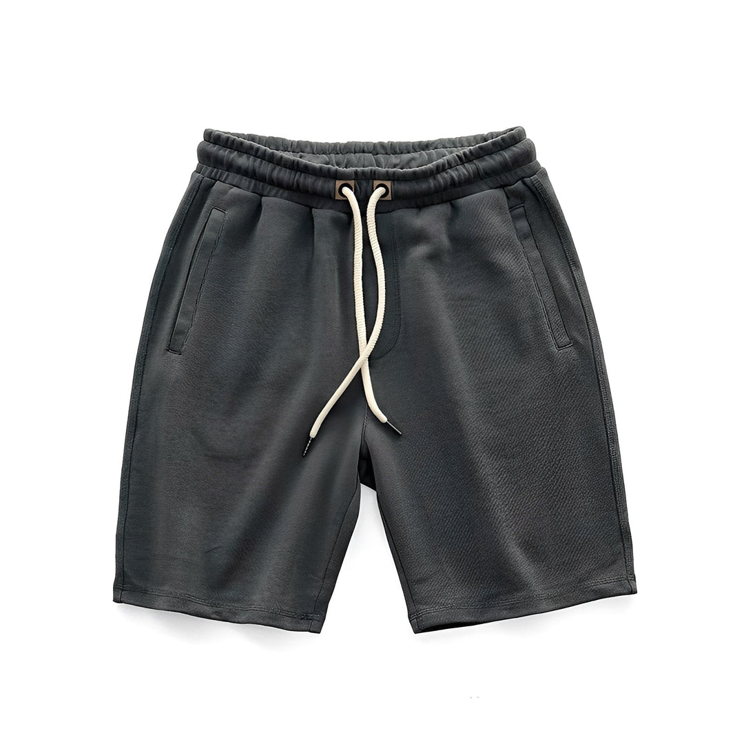 Heren klassieke shorts met trekkoord - Casual fit - Grijs