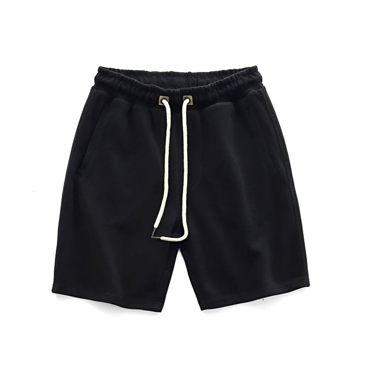 Heren klassieke shorts met trekkoord - Casual fit - Zwart