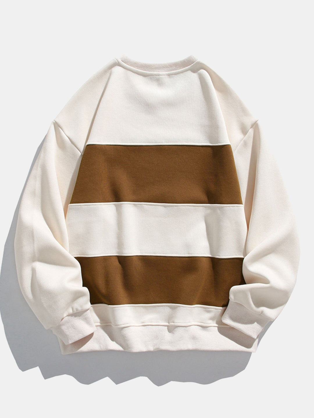 Heren Kleurvlak Crew Neck Sweatshirt - Relaxed Fit