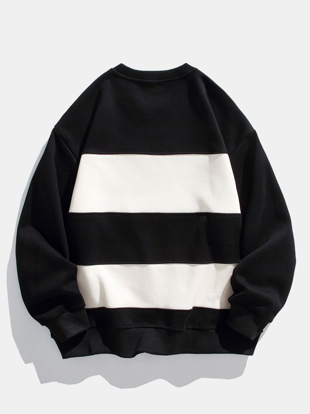 Heren Kleurvlak Crew Neck Sweatshirt - Relaxed Fit