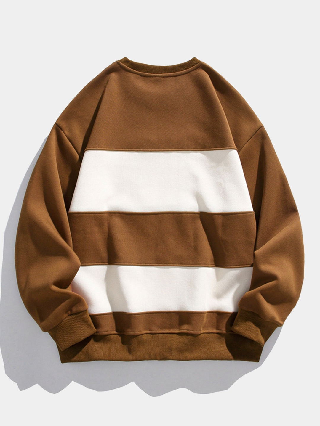 Heren Kleurvlak Crew Neck Sweatshirt - Relaxed Fit