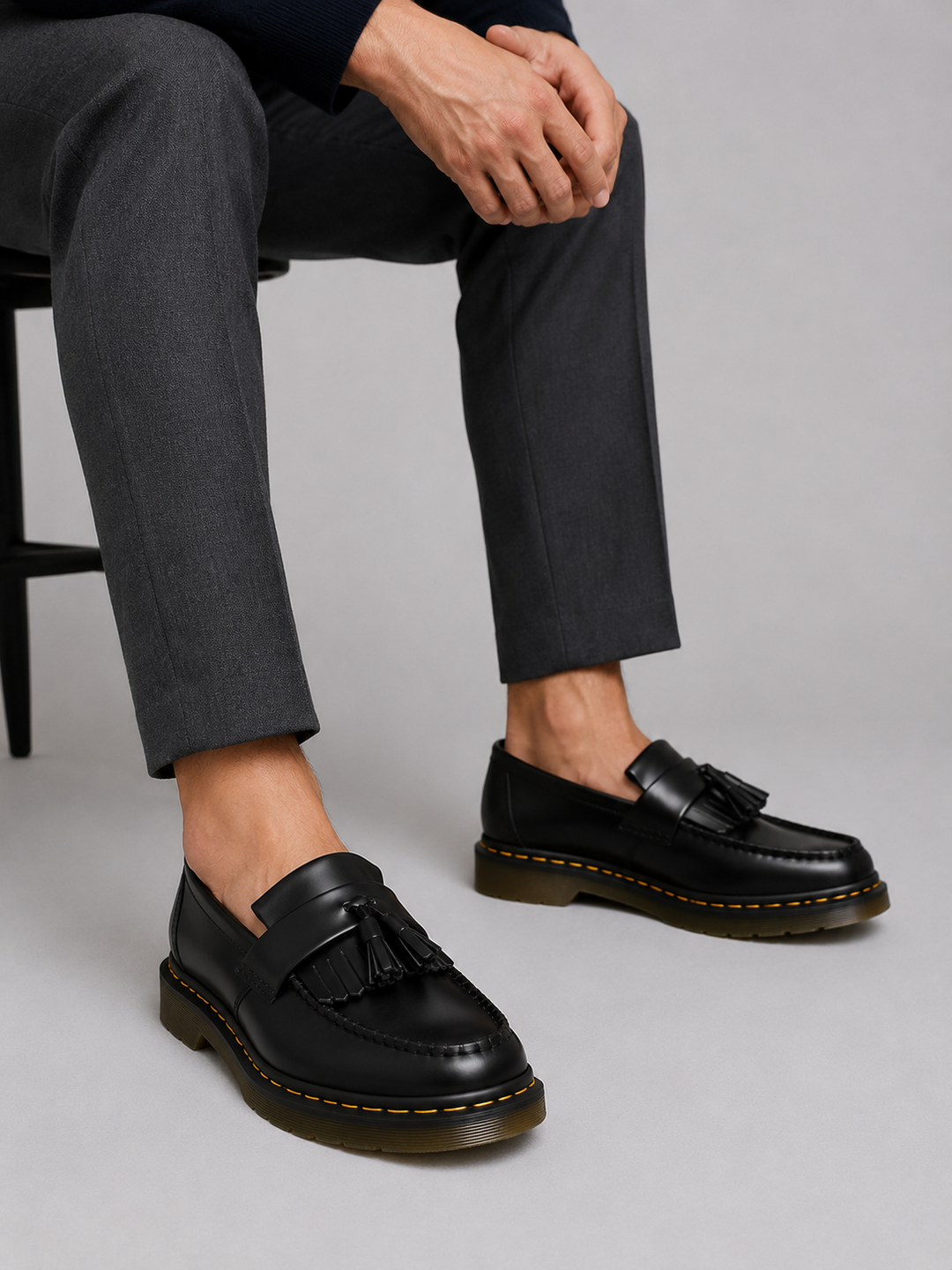 Heren Leren Loafers met Kwastjes - Casual Slip-On