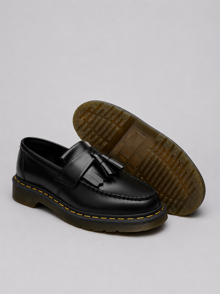 Heren Leren Loafers met Kwastjes - Casual Slip-On