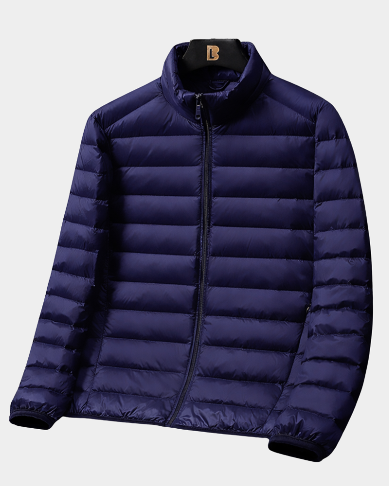 Heren Lichte Daunenjacke - Ultraleicht en Warm - Marineblauw