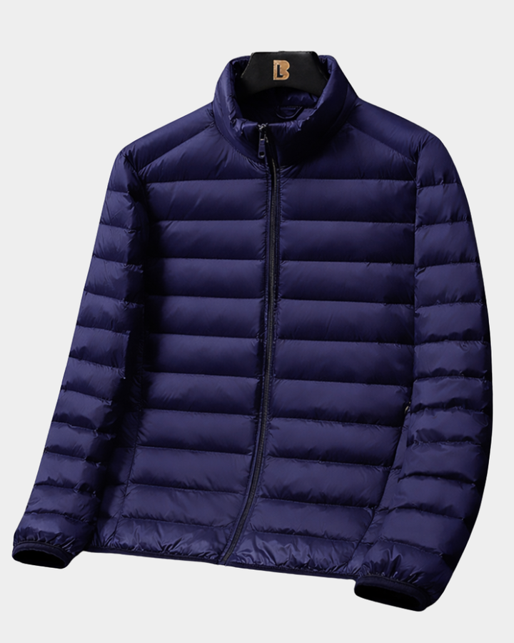 Heren Lichte Daunenjacke - Ultraleicht en Warm - Marineblauw