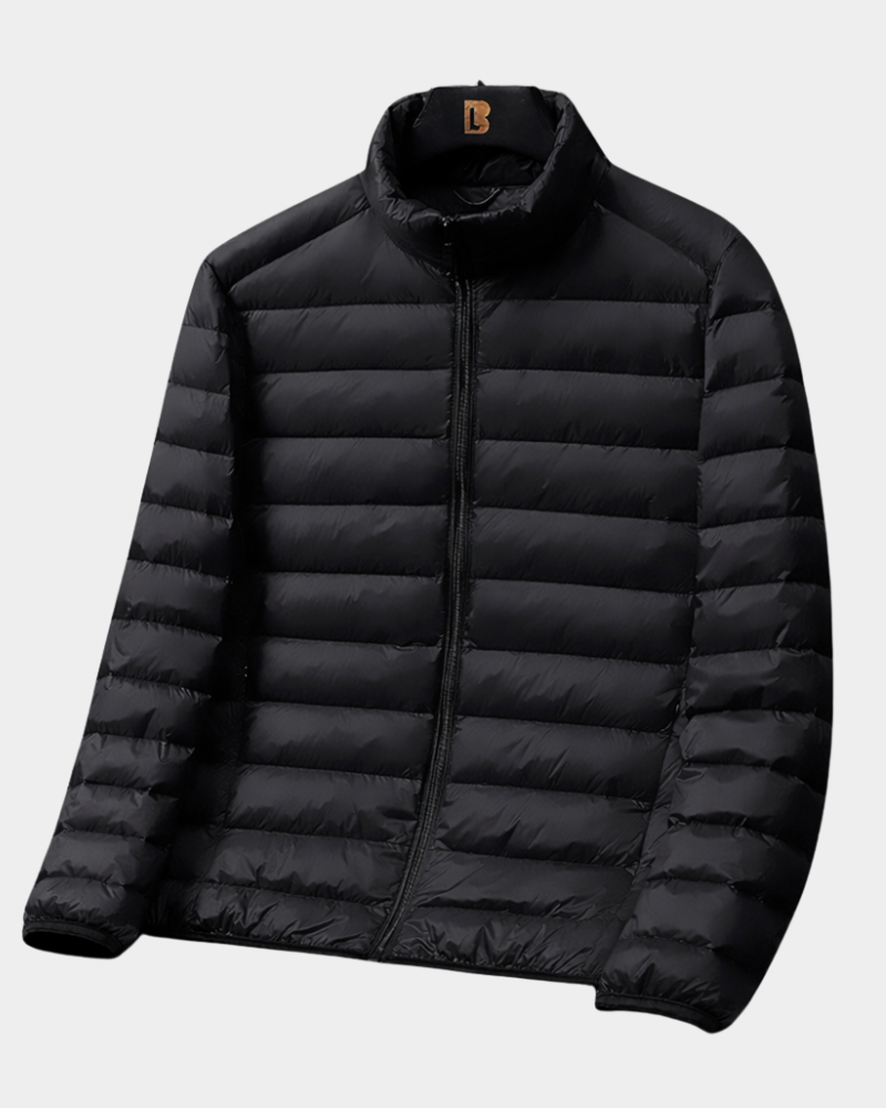 Heren Lichte Daunenjacke - Ultraleicht en Warm - Zwart