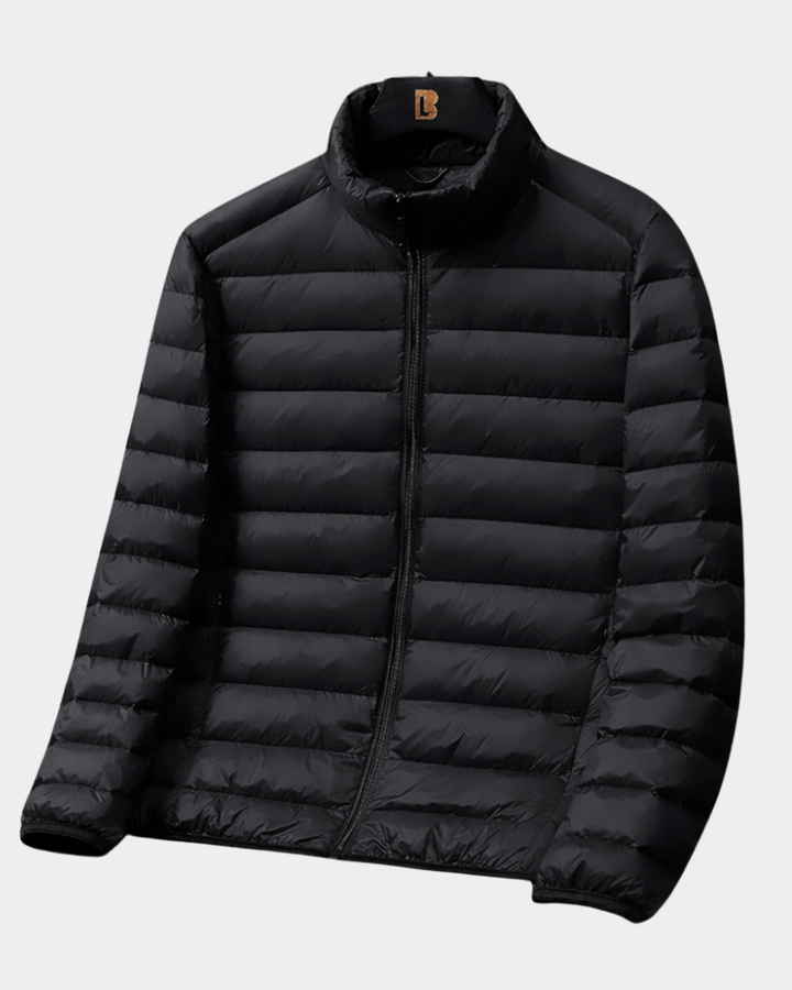 Heren Lichte Daunenjacke - Ultraleicht en Warm - Zwart