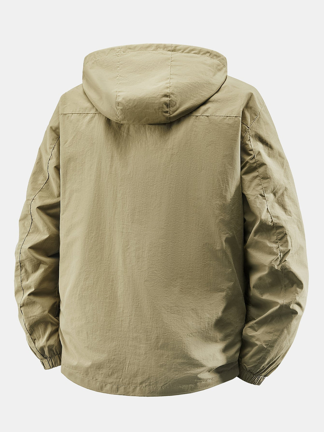 Heren Lichte Nylon Windbreaker met Afneembare Kap - Casual Fit