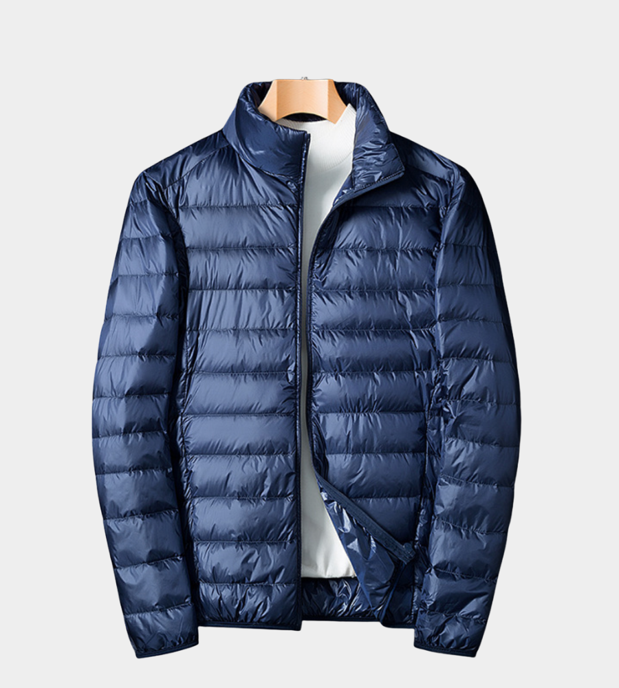 Heren Lichte Zomerjack - Elegante Windbreaker - Donkerblauw