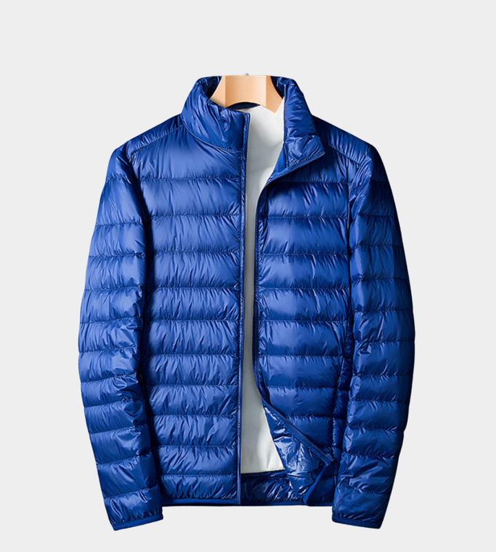 Heren Lichte Zomerjack - Elegante Windbreaker - Saffierblauw