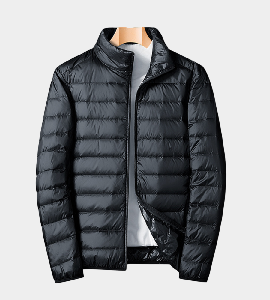 Heren Lichte Zomerjack - Elegante Windbreaker - Zwart