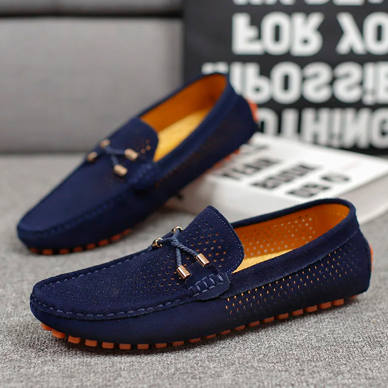 Heren Loafers met Perforatie - Slip-On Klassiek