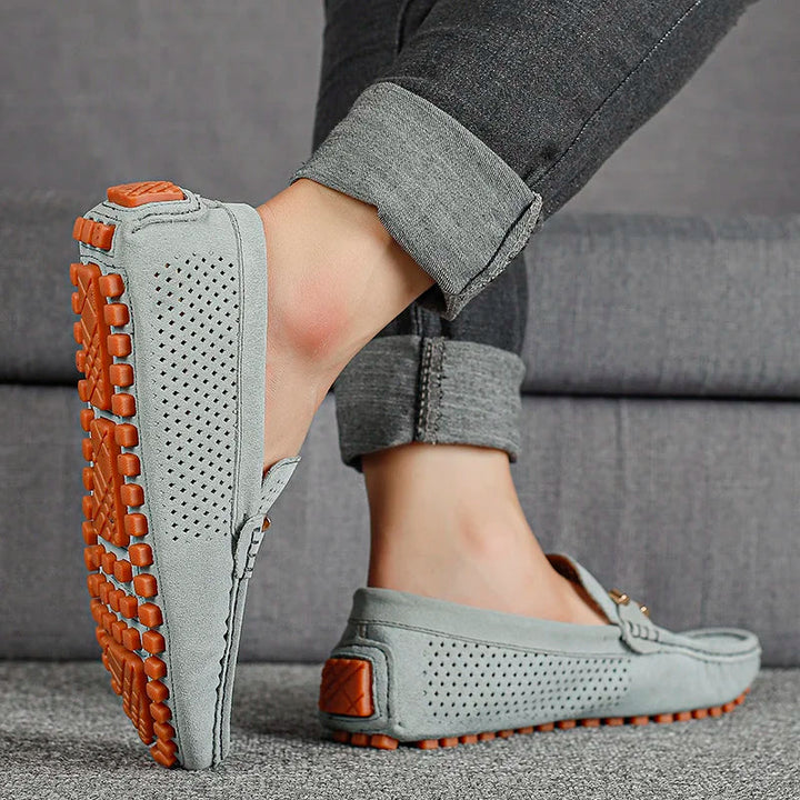 Heren Loafers met Perforatie - Slip-On Klassiek