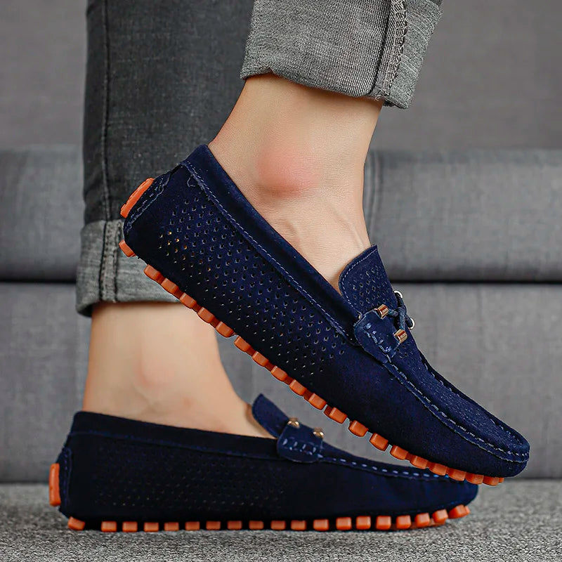 Heren Loafers met Perforatie - Slip-On Klassiek