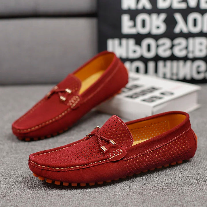 Heren Loafers met Perforatie - Slip-On Klassiek