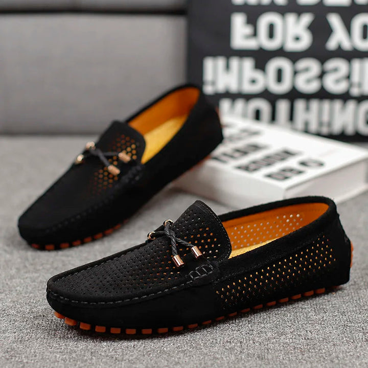 Heren Loafers met Perforatie - Slip-On Klassiek