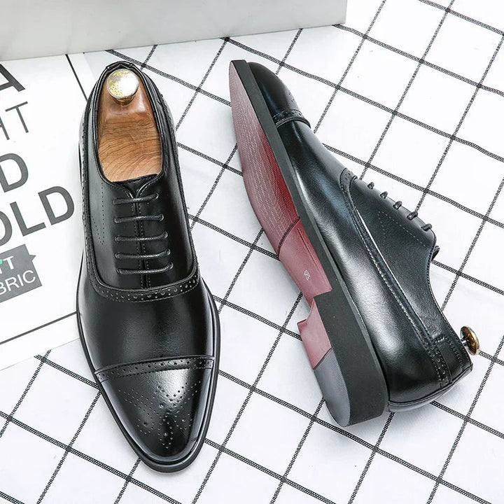 Heren Nette Schoenen Veters - Geperforeerde Neus