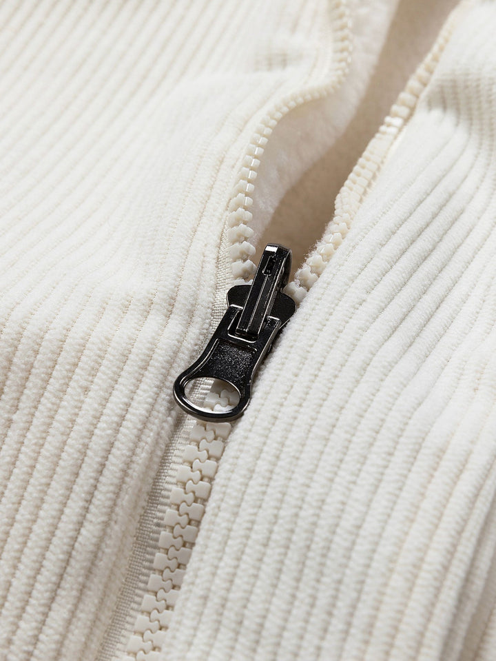 Heren Omkeerbare Corduroy Jas met Teddy Fleece - Relaxed Fit