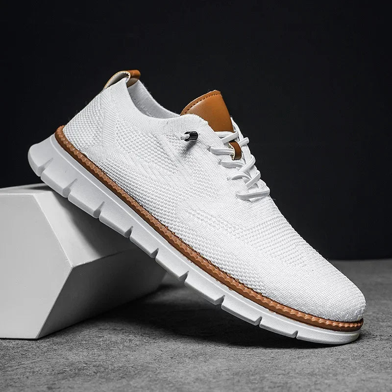Heren Orthopedische Sneakers met Veters - Comfort Dagelijks - Wit