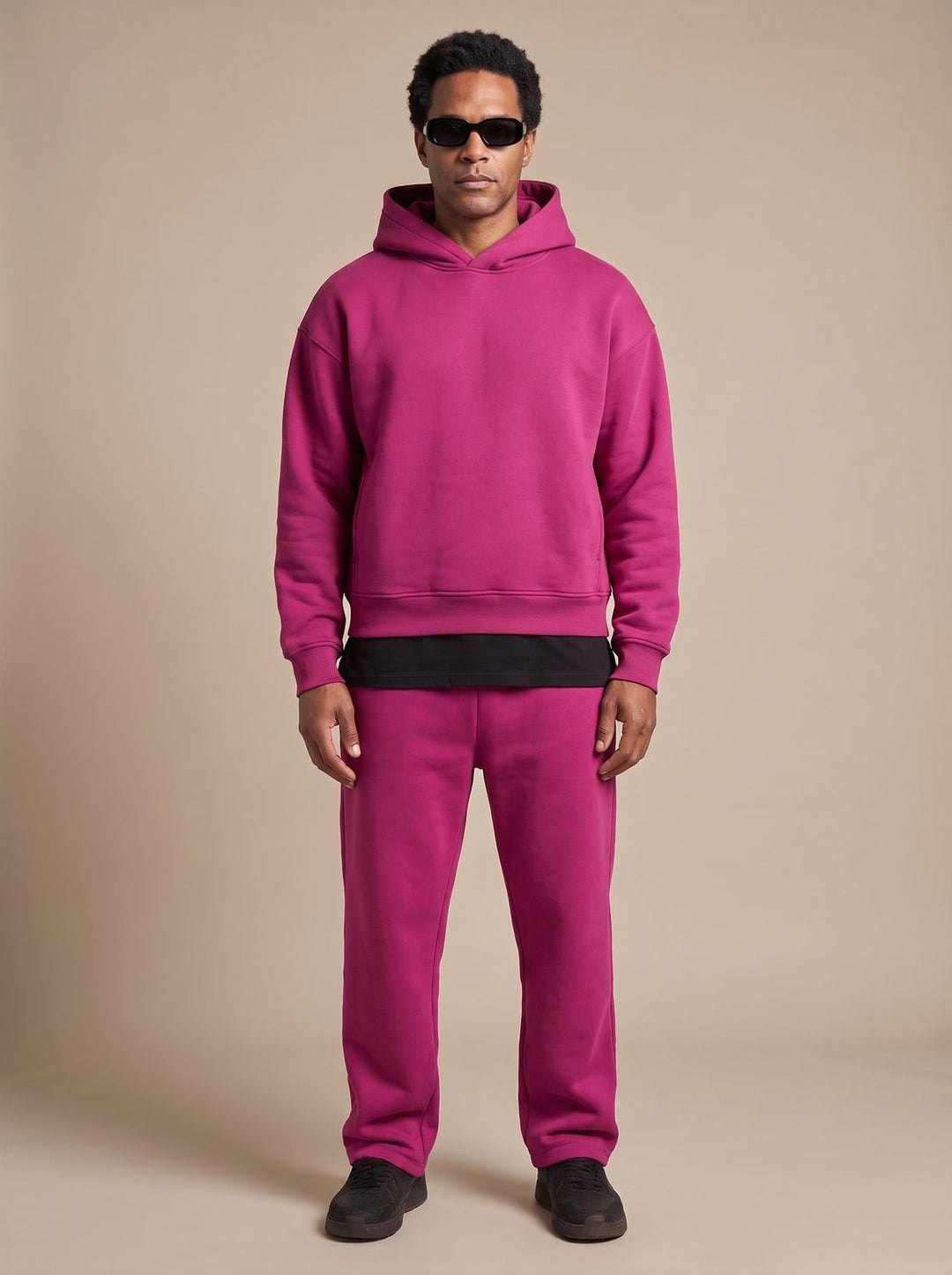 Heren Oversized Trainingspak - Hoodie en Joggingbroek Set