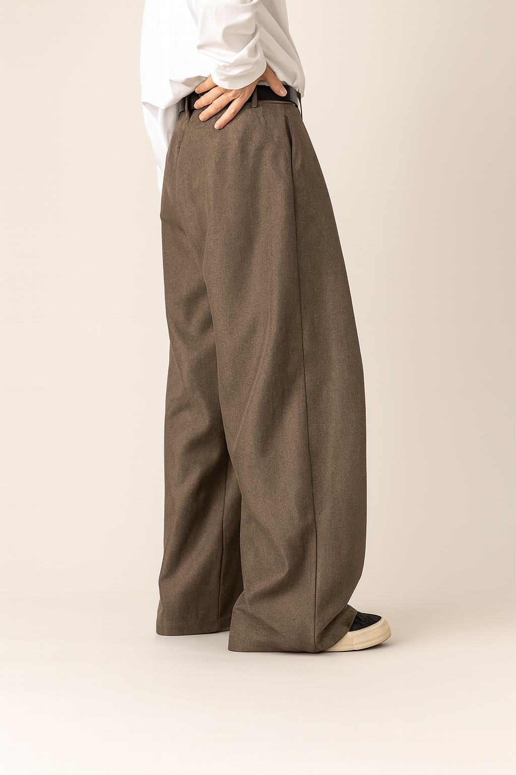 Heren Plissé Pantalon Hoge Taille - Elegant Klassiek