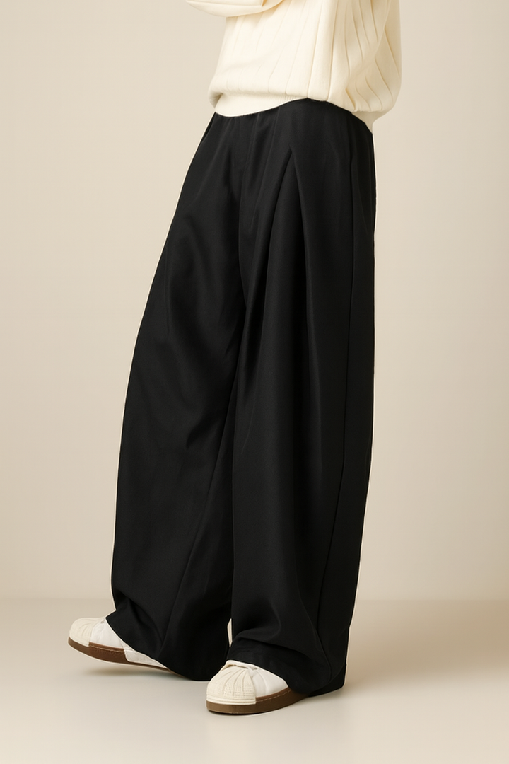 Heren Plissé Pantalon Hoge Taille - Elegant Klassiek