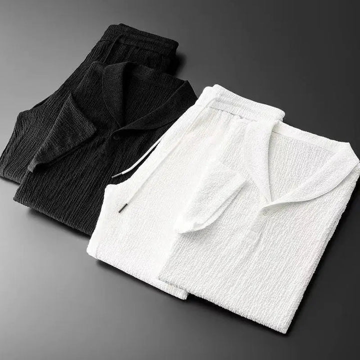 Heren Poloshirt en Broek Set - Klassieke Zomercombo