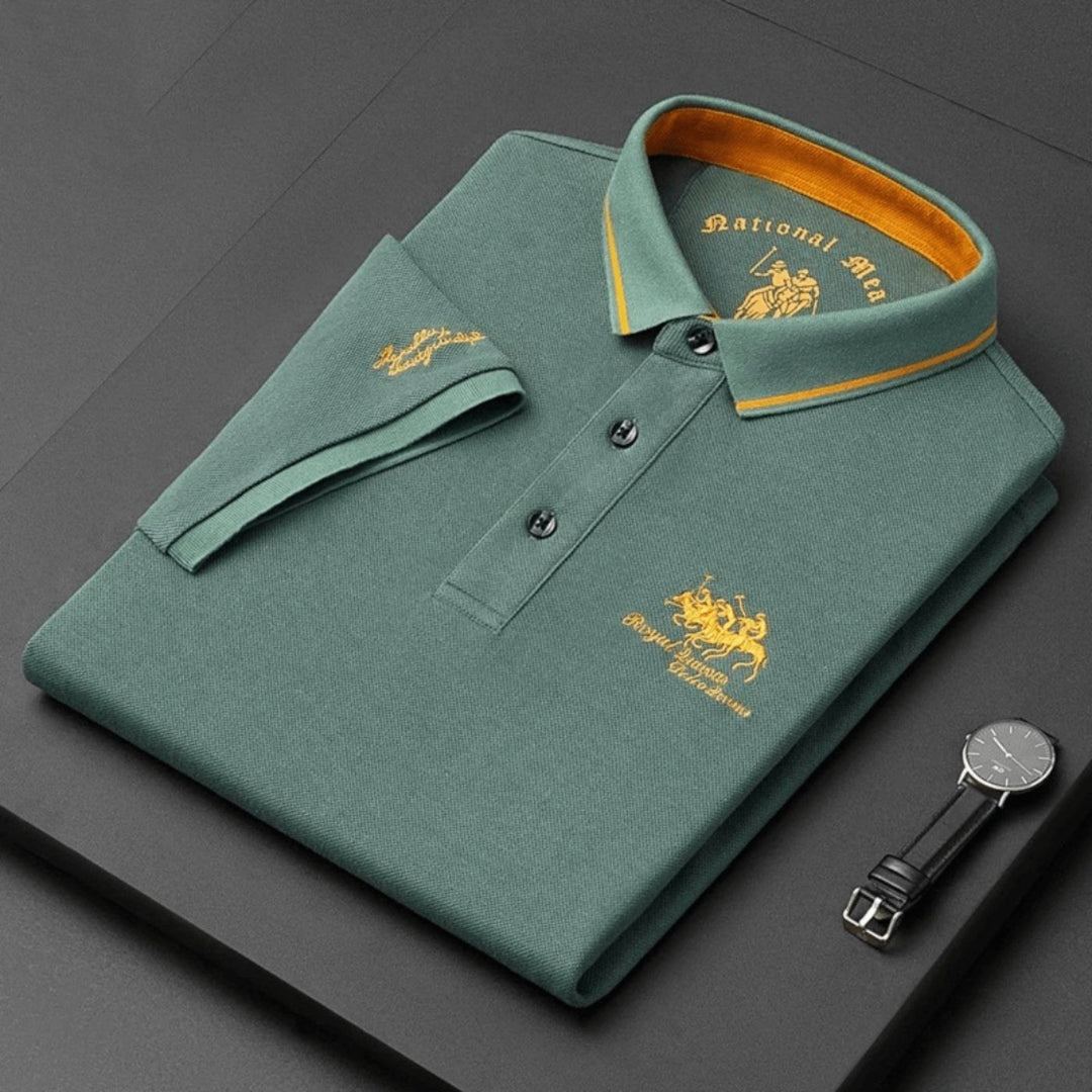Heren Poloshirt met Knopen - Klassieke Everyday Stijl - Groen