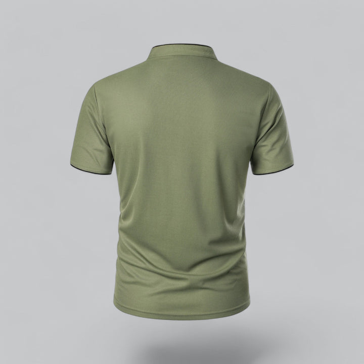 Heren Poloshirt Zonder Kraag - Comfortabel Dagelijks Dragen