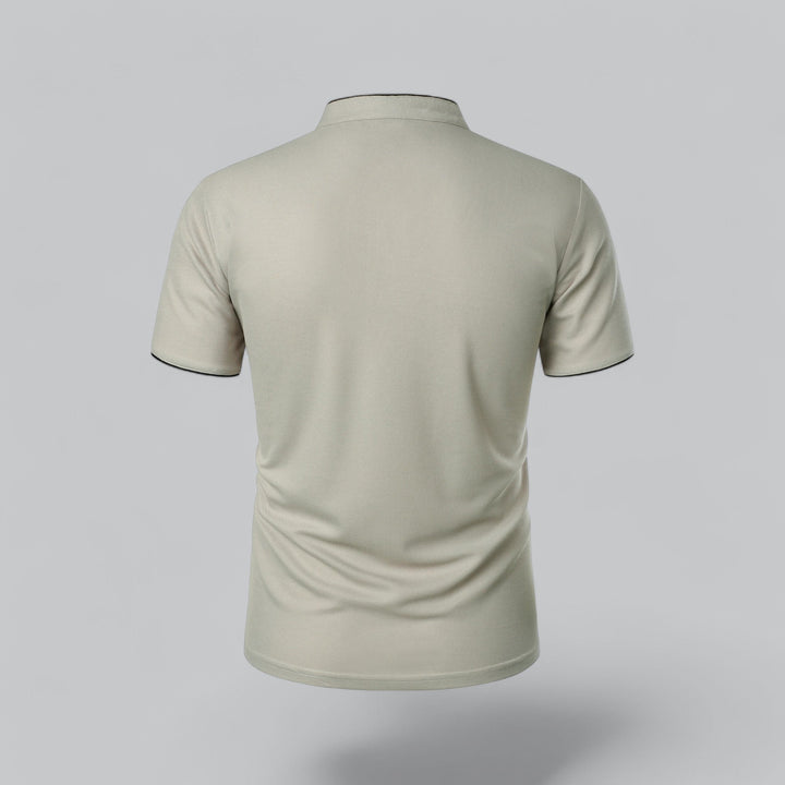 Heren Poloshirt Zonder Kraag - Comfortabel Dagelijks Dragen