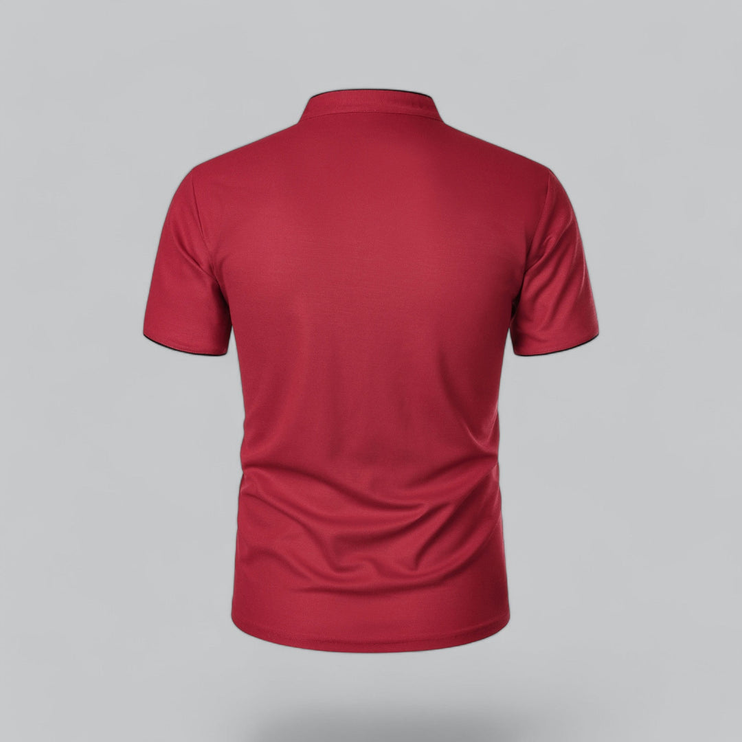 Heren Poloshirt Zonder Kraag - Comfortabel Dagelijks Dragen