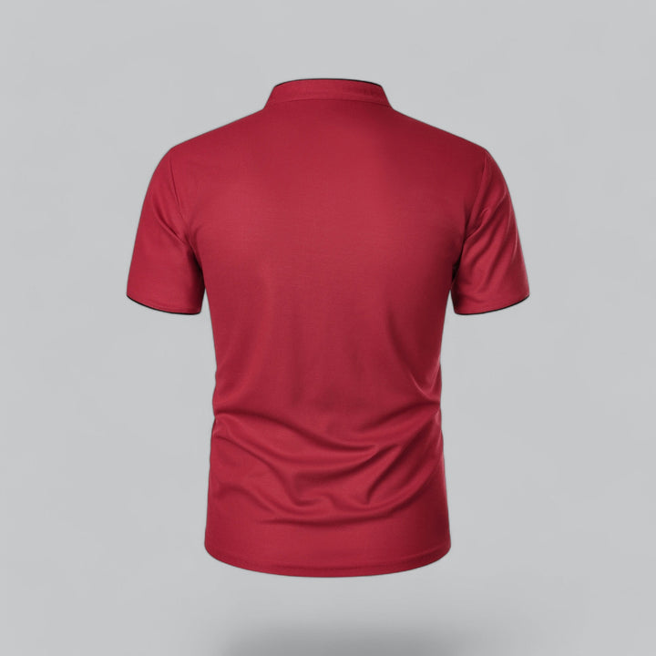 Heren Poloshirt Zonder Kraag - Comfortabel Dagelijks Dragen