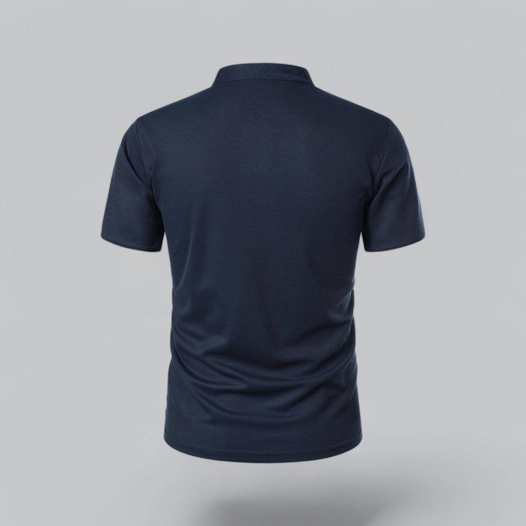 Heren Poloshirt Zonder Kraag - Comfortabel Dagelijks Dragen