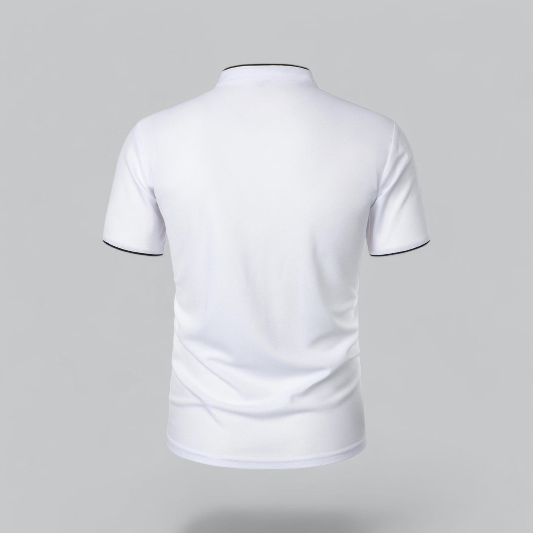 Heren Poloshirt Zonder Kraag - Comfortabel Dagelijks Dragen