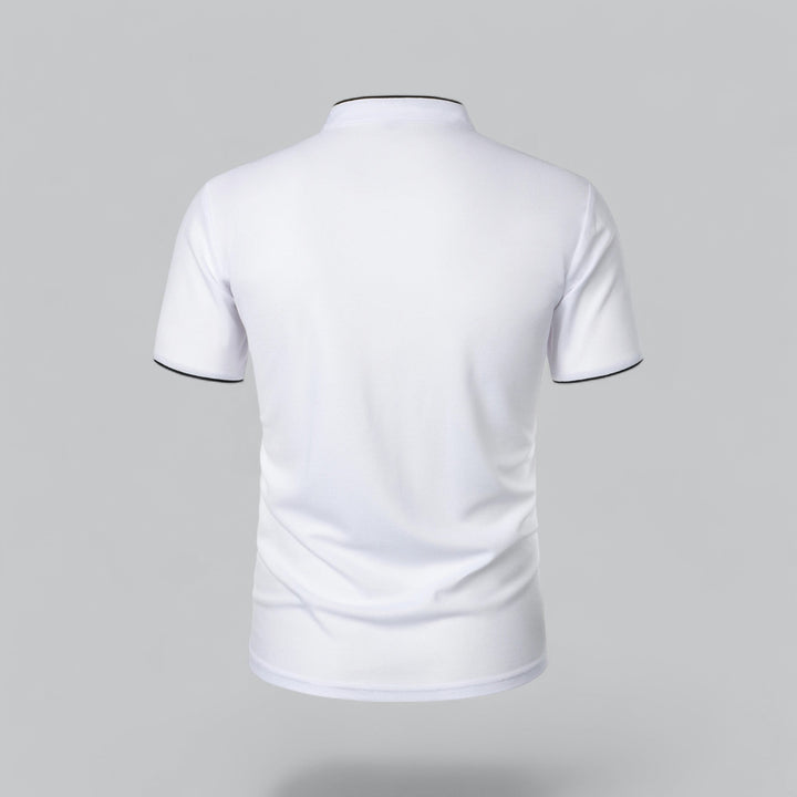 Heren Poloshirt Zonder Kraag - Comfortabel Dagelijks Dragen