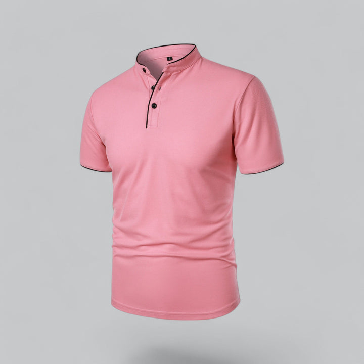 Heren Poloshirt Zonder Kraag - Comfortabel Dagelijks Dragen