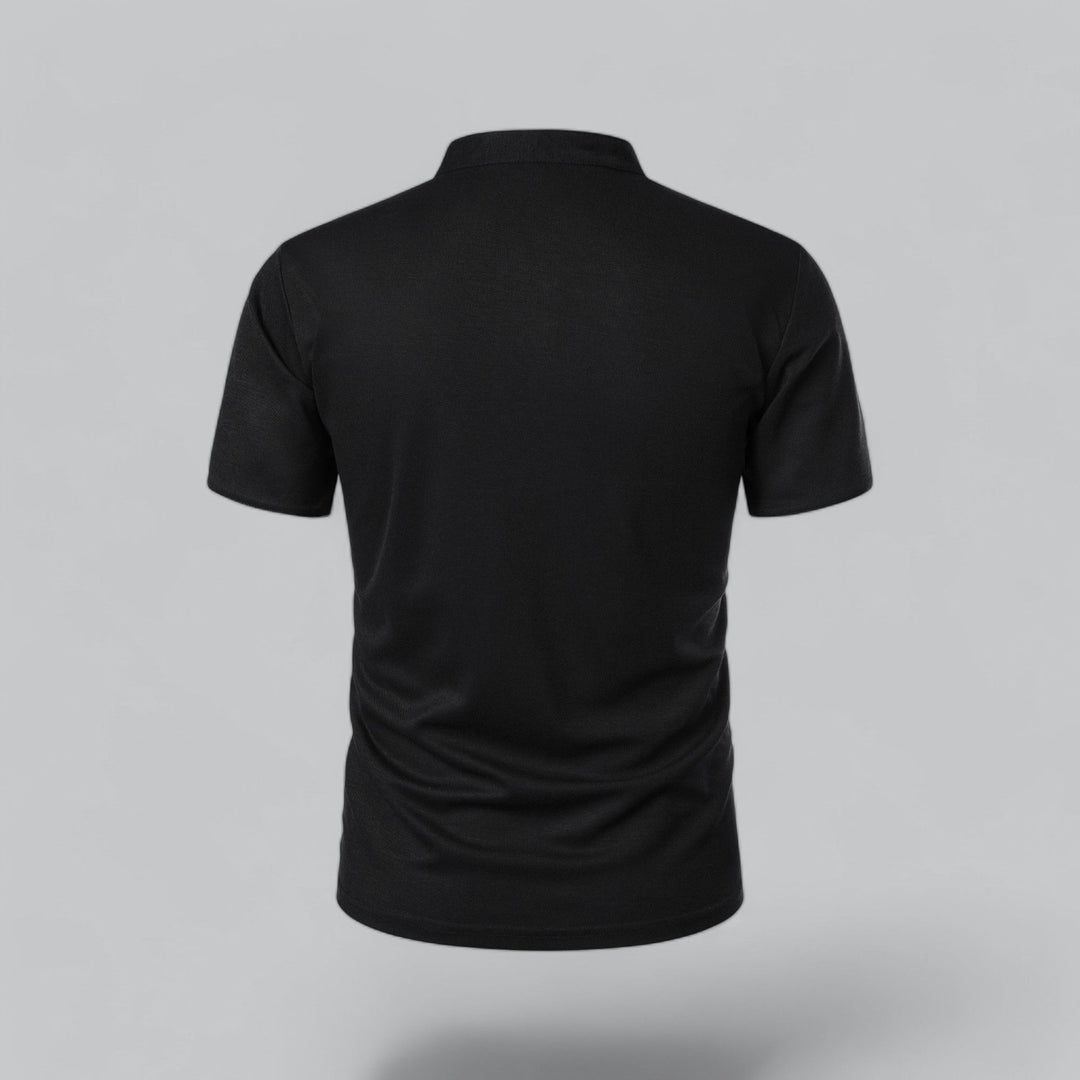 Heren Poloshirt Zonder Kraag - Comfortabel Dagelijks Dragen