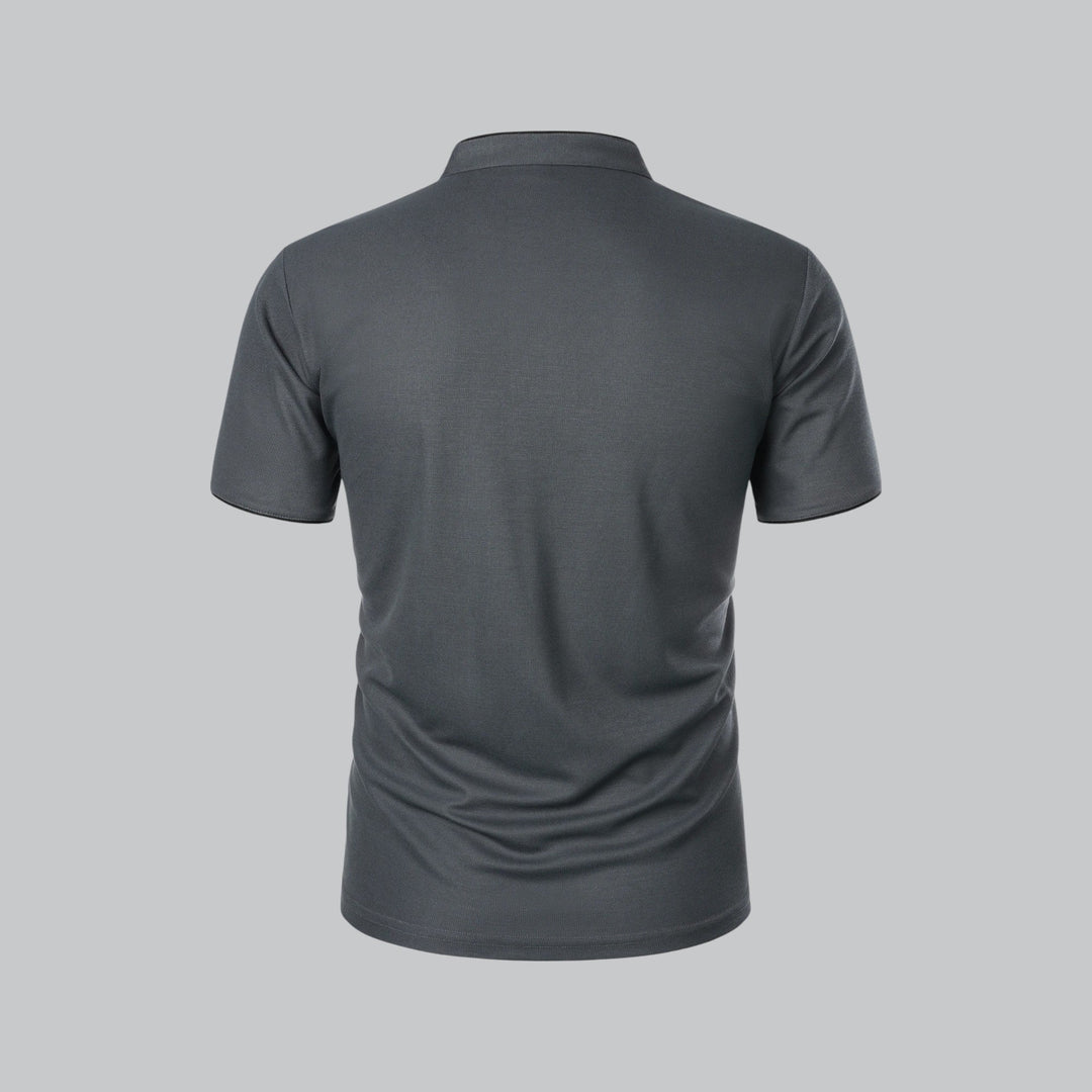 Heren Poloshirt Zonder Kraag - Comfortabel Dagelijks Dragen