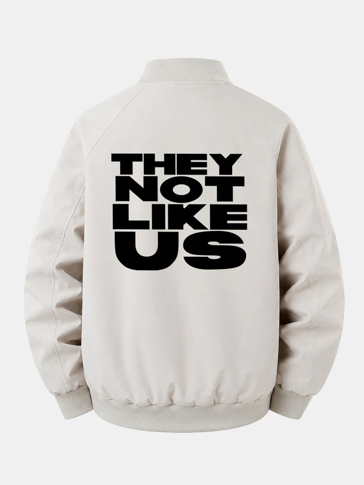 Heren Printed Zip-Up Bomber Jacket - Relaxed Fit Streetwear