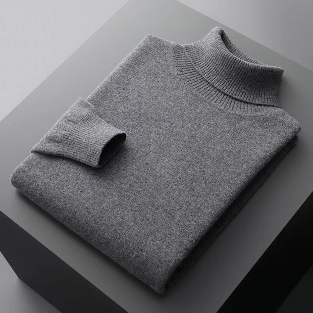 Heren Relaxed-Fit Coltrui in donkergrijs, Comfortabele Pasvorm