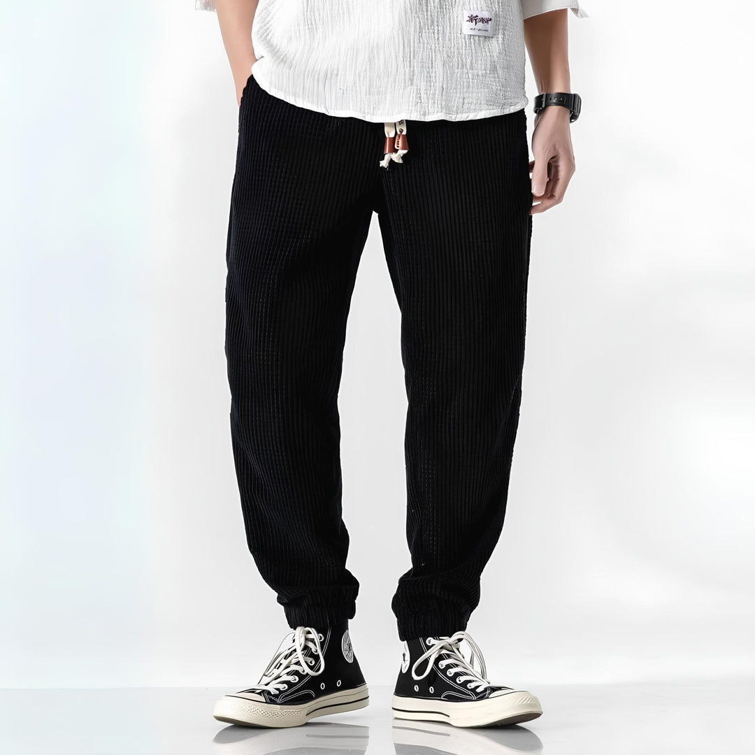 Heren Ripp-Comfort Broek - Relaxed Fit - Zwart