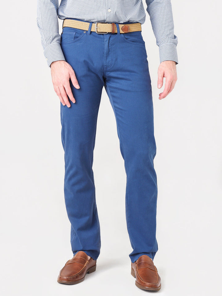 Heren Sateen Chino - Klassieke Vijfzak Broek